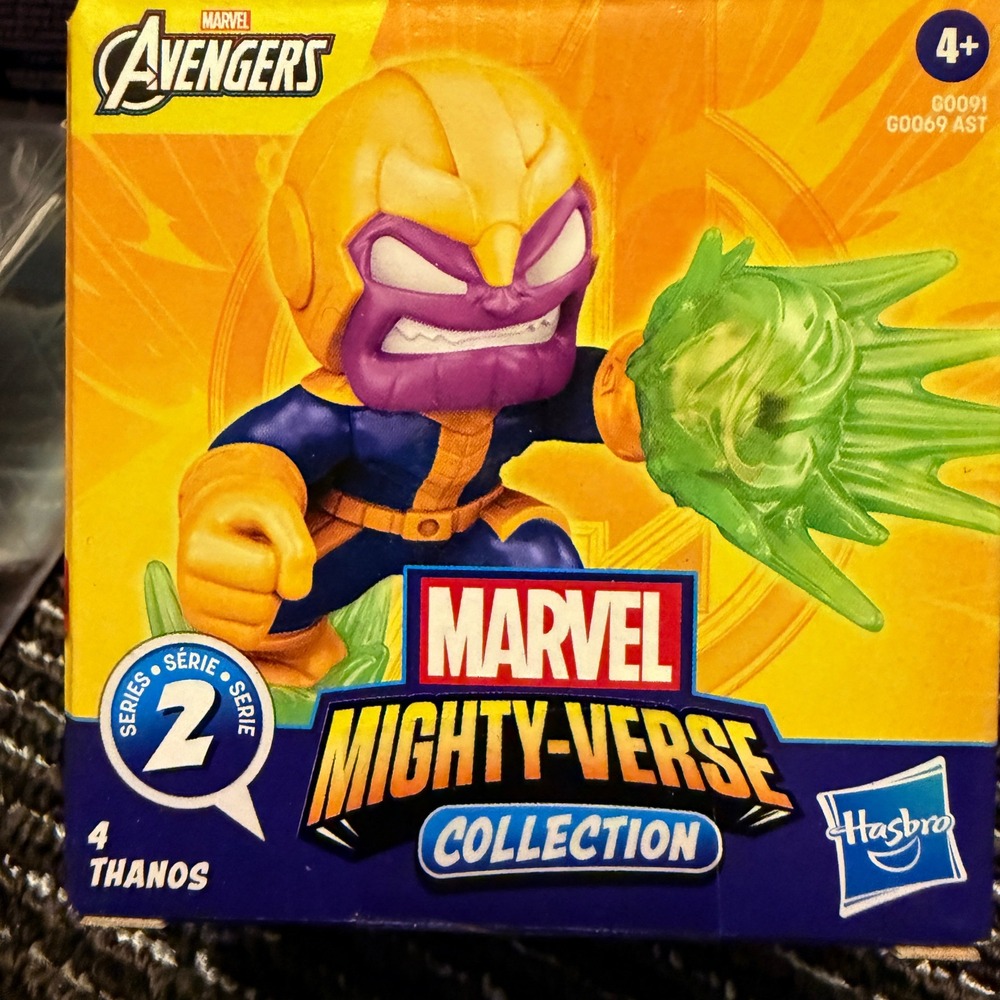 Marvel Mighty-Verse Avengers Series 2 Thanos Figure OS Kids Purple New